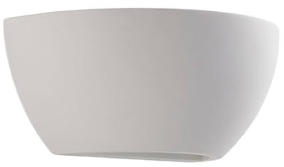 Lindby Gips Wandlampe weiß bemalbar, Uplight und Downlight Gipsleuchte Wand 1x E14 max. 5W ohne Leuchtmittel Wandleuchte Wohnzimmerlampe