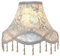 Eastlion 14 E27/E14 Abat-jour Lampe de Table Fait Main en Tissu,15x36x25cm Argent