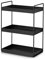 APAFISH 3-Tier Bathroom Countertop Organiser Vanity Tray Cosmetic & Makeup Storage Kitchen Spice Rack Standing Shelf, Black