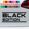 generisch Black Edition Sticker Aufkleber Schwarze Perle Auto Love Car JDM Spruch Tuning in 6 Größen und 21 Farben