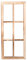 UNUS Deko Fenster aus Holz, Fensterrahmen im Vintage Design, Bilderrahmen rechteckig 76 x 32 x 2 cm