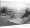 Runa Art Bild Strand Sonnenuntergang Modern Wandbilder Schlafzimmer Wohnzimmer 1 Teilig - Made In Germany - Meer Natur Schwarz Weiss Flur 041715c