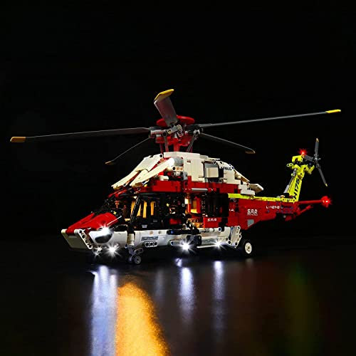 Led Licht Set Kompatibel mit Lego 42145 Technic Airbus H175 Rettungshubschrauber, Led Beleuchtungs Set für Airbus H175 Rettungshubschrauber (Kein Modell)- Standard Version