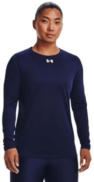 Under Armour - Womens Team Tech Long Sleeve T-Shirt, Color Midnight Navy (410), Size: Medium