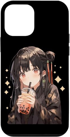 Hülle für iPhone 12 mini Anime Girl Boba Bubble Tea Kawaii Japanisch