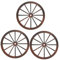 Cabilock 3 Stück Rad Rattan Tablett Wohnzimmer Wanddekoration Geschnitztes Boho Heimdekoration Klare Ornamente Zum Basteln Garten Zug Altes Geschnitztes