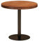 Couchtisch für Wohnzimmer Esstisch, rustikaler runder Holztisch mit Metallbeinen for Küche, Wohnzimmer, Balkon, Couchtisch, Bristro-Tisch for Café/Bar/Restaurant, geeignet for 2 Personen Beistelltisch