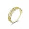 Tolldek Gelbgold Au750 18K Echt Gold Schmuck Ring, Hohl Solitärring mit Topas, 750 Gold Hochzeitsring Freundschaftsringe für Damen, Gold, Gr.54