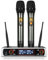 Warmiehomy 2 Wireless Microphones, UHF Dual Cordless Metal Dynamic Mic System, Karaoke Microphone with Rechargeable Receiver, Karaoke Mic for Singing, Speech, Party, Home KTV, Wedding, Outdoor Events