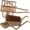 TOBBOMEY 2 Pièces Chariot De Simulation Mini-Caddie Mini Alimentaire Mini Chariot Voiture Poussette De Poupée Panier Trousse Miniatures Mini-Jouets Wagon Transpalette Manuel Abdos