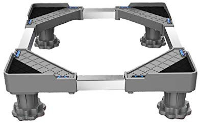 Adjustable Heavy Duty Washing Machine Base Stand - 4/8 Feet Anti-Vibration Pedestal for Washer, Dryer, Refrigerator & Dishwasher - 50-75cm Floor Tray Support