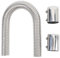 Kit di tubo flessibile del radiatore xtevu, tubo di refrigerante flessibile compatibile con 1 3 4in 1 1 2 pollice 1 1 1 4 pollici, kit di tubi di raffredmento in acciaio (Argento)