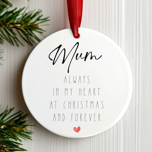 Memorial Christmas Tree Decoration Memory Ornament Bauble (Mum)
