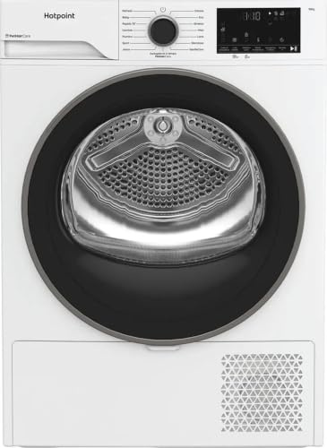 HPT 104D BS IT - Asciugatrice 10 Kg con Pompa di Calore, Libera Installazione, Classe Energetica C