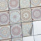 CREATISTO Mosaik-Fliesen Fliesenaufkleber Fliesenfolie - Klebefolie Aufkleber für Wand-Fliesen I Klebefliesen Deko Folie für Fliesen in Küche u. Bad/Badezimmer (20x25 cm I 24 -Teilig)