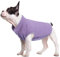 FUAMEY Fleece-Weste, warmes Sweatshirt für Welpen, dehnbarer Pullover, Rollkragenmantel, Winterjacke mit Loch für die Leine, Dackelpullover, Yorkie-Kleidung für kleine, mittelgroße und große Hunde