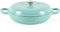 Lätt Home Cocotte Hierro Fundido Esmaltado Verde Menta. Cocotte Redonda Baja 30x6 CM - 3,2 L. Olla Elegante, Resistente, Especial para Inducción y Apta para todos tipo de Cocina