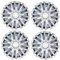 ENVA Radzierblenden 4x15 Zoll Silber für Volkswagen Golf MK6 2009–2014, OEM 5K0601147F