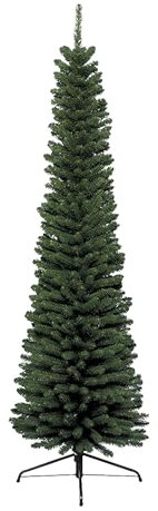 GILDE Künstlicher Weihnachtsbaum mit Ständer H.240cm - grün Christbaum wiederverwendbar Tannenbaum einfach aufzubauen - Baum Weihnachten (H.240cm - D.70cm)