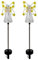 2 Stück Engel Solarleuchten LED Solar Gartenleuchten Outdoor Garten Dekoration Wasserdichte Solarleuchten Halloween Weihnachten (Gelb)
