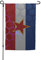 Bandera De Jardín Bandera De Yugoslavia Garden Flag Resistente Al Viento La Lluvia Estandarte Color Brillante Bandera Para Fiestas Fútbol Bares 30X45Cm