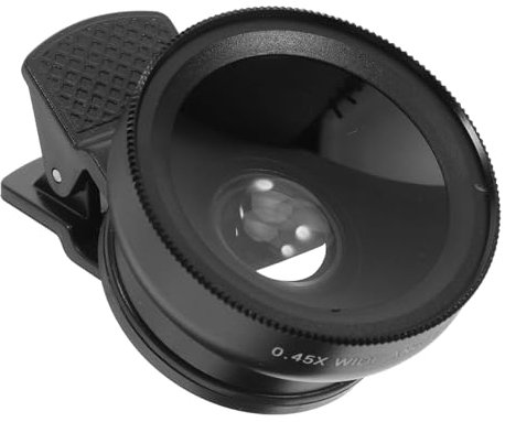 Didiseaon per Smartphone Grandangolare e Macro Esterno per Fotocamera Mobile Nero