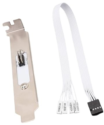 Metall-PCIE-Halterung und Flachdraht für die meisten MATX-Computer, externe Power-Reset-Taste auf Desktop-Computer, Mainboard, Stromwechsel