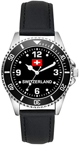 KIESENBERG Schweiz Switzerland Schweizer Geschenk Artikel Idee Fan Uhr L-6339