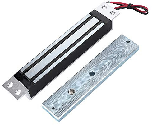 Serrure magnétique électrique, DC12V 280kg/600Lbs Serrure magnétique électrique Force de Maintien Verrouillage électromagnétique Mode NC sécurisé pour système de contrôle d'accès de Porte