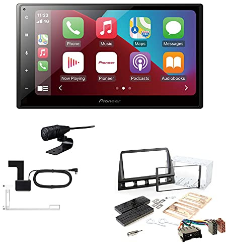 Pioneer SPH-DA160DAB 2-DIN Autoradio CarPlay Android Auto Bluetooth DAB USB passend für KIA Picanto 2004-2007 schwarz