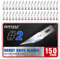 DIYSELF #2 Exacto Knife Blades, Exacto Replacement Blades, Sharp Art Knife Blades, Hobby Knife Blade Refills with Storage Case, 150 Pack Exacto Blades for Craft, Scrapbooking, Cutting (#2)