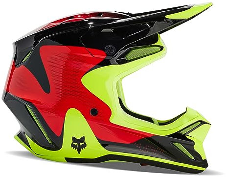 Bike Helmet Fox V3 Revise RED/Yellow M