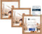 CABBEL Dreierpack (3 Stk.) Bilderrahmen 30x30 cm MDF Holz-Rahmen in Eiche | mit bruchsicherem Plexi-Glas/Modern