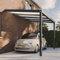 Pratt & Söhne Carport aus Aluminium 406 x 258 x 285 cm - Autoüberdachung inkl. Hohlkammerplatten - Garage Unterstand Terrassenüberdachung - Pergola Veranda - Anthrazit