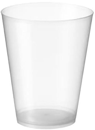 EKOEX PREMIUM 500 vasos de SIDRA de Plástico desechables. | 500 ml (17 oz) | ECOLÓGICOS y REUTILIZABLES vasos Transparentes de Polipropileno (PP) |RESISTENTES AL CALOR (CAFÉ, AGUA, TÉ...)
