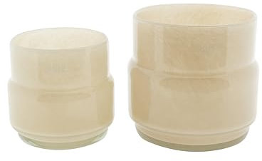 DutZ Collection DutZ Pot MAARTJE | beige | mundgeblasenes Glas | Vase, Windlicht, bertopf | versch. Grössen (H 14 cm D 16 cm), 1474233,1474234