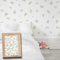 TRESXICS Stickers Muraux Salon Feuilles Aquarelle, 40 Pièces, Décoration Chambre Original et Résistant, Effet Papier Peint Autocollant Mural, Application Facile et Amovible (Gris)