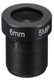 PATIKIL 6mm CCTV Kameraobjektiv F2.0 FPV Sicherheitskameraobjektiv 5MP | 70° Weitwinkelobjektiv, M12 Gewindedurchmesser, Für IP-Kamera