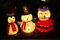 Gartenpirat Set Beleuchteter Schneemann Weihnachtsmann Pinguin LED warmweiß mit Timer Lichterfigur Weihnachtsdekoration Weihnachten innen außen