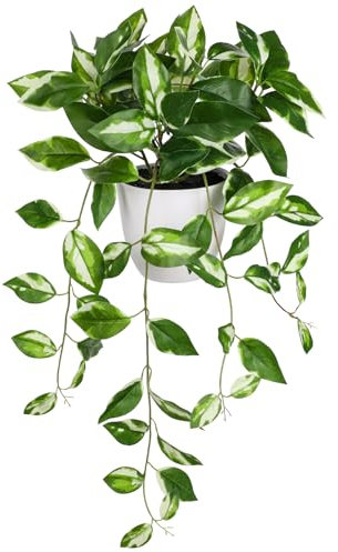 Pianta artificiale sospesa, pianta artificiale come vera pianta artificiale, decorazione moderna, piante decorative in vaso, piante verdi per la casa, l'ufficio, il bagno, la cucina e la decorazione