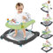 5 in 1 Baby Lauflernhilfe, Lauflernwagen Klappbar mit Höhenverstellbar und Geschwindigkeit, Abnehmbare Trampolinmatte, Babywippe mit Spielecenter, Esstisch Laufstuhl, Baby Walker ab 6 Monaten, Grün