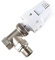 HWEIH 1/2 3/4 1 Brass Thermostatic Radiator Valve Straight Type Automatic Temperature Control Valve Floor Heating(3/4)