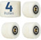 4er Pack Gabelhubwagenrolle Lastrolle Nylon Laufrolle 80x90mm 20mm Achse Gabelhubwagenrolle Hubwagenrolle Rollen mit Kugellager