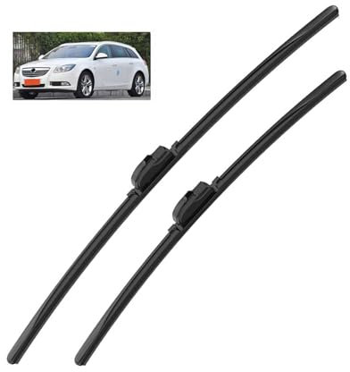 Car Wiper Blade for Opel Vauxhall Insignia A 2008-2017, Set Of Front Wiper Blades, Windscreen Wipers, Window Wiper Comes with Pre-assembled Adapter