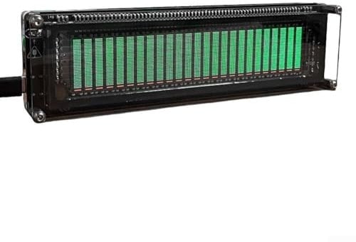 Audio Spectrum Analyzer, AK2515 Pro Audio Spectrum Analyzer, Audio Visualizer, 25X15 High Resolution VFD, Accurate Clock Function, Precise Sound Level Meter For Musicians And Audio Enthusiasts