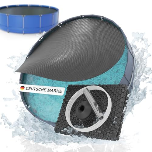 Planenfux® Solarplane Pool Rund 366 cm inkl. Befestigung | UV, Chlor- & Salzwasser-Resistente Pool Solarfolie | Individuell zuschneidbare Solarabdeckung | Solar Poolabdeckung zum Poolwasser erwärmen
