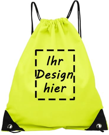 Personalisierte Turnbeutel mit Foto Text, Rucksack mit Kordelzug Verstellbar Gymsack Leicht Schwimmen Bag Reise Zuziehbeutel Sportbeutel Sportrucksack Sporttasche für Reisen Schule Strand Fitness