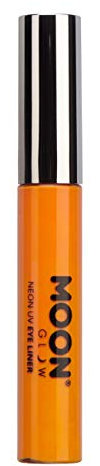 Moon Glow, Neon-UV-Eyeliner 10 ml, leuchtet hell unter UV-Beleuchtung! (Intensives Orange, 10 ml (1er Pack))