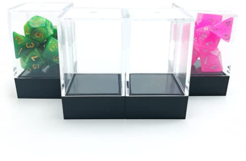 Klassische Brick Box Für RPG Dungeons und Dragons Würfel, Durchsichtigen Dice Box, Brick Würfel, Leer Transparente Brick Dice Box, Würfel Verpackung, 5pcs Set