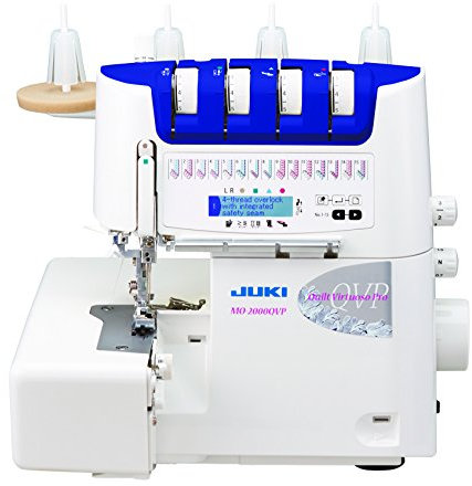 JUKI Overlockmaschine mit automatischem Einfädeln und Nadeln, Metall, weiß, 33 x 28 x 31 cm